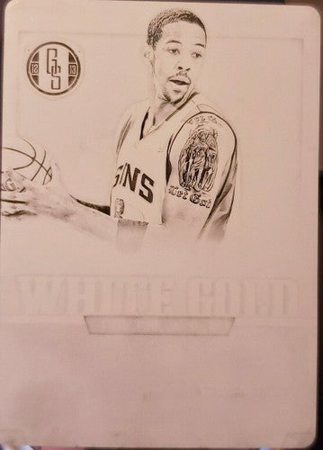 CHANNING FRYE 2012-13 Gold Standard White Threads PRINTING PLATE SP #1/1 of Suns