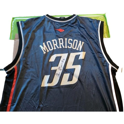 ADAM MORRISON SIGNED 2XL Charlotte Bobcats Adidas JERSEY JSA Authentic AUTO