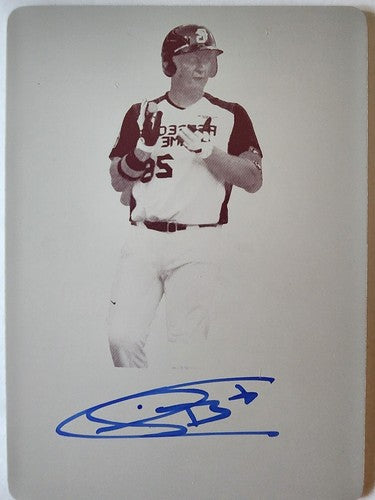 CHRIS BETTS 2015 Leaf Metal Draft RC AUTO PRINTING PLATE SP #1/1 Rays Dodgers of