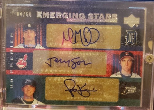 Andrew MILLER Scott KAZMIR Jeremy SOWERS 2007 UD Premier TRIPLE RC AUTO SP #/50