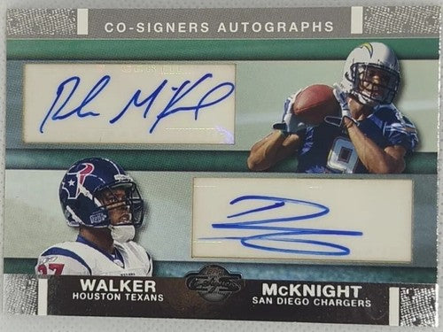 Rhema McKNIGHT Darius WALKER 2007 Topps Co-Signers DUAL AUTO GOLD /25 Notre Dame
