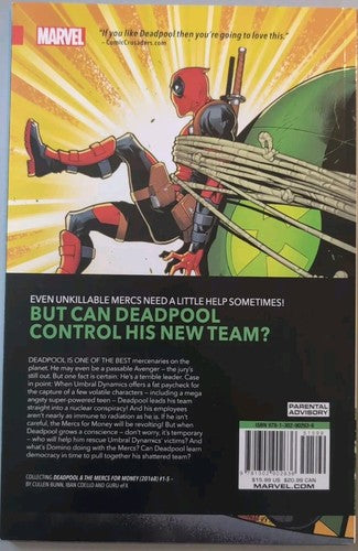 DEADPOOL & The Mercs For Money Vol. 1 Mo' Monkeys #1-5 2016B Marvel TPB Bunn