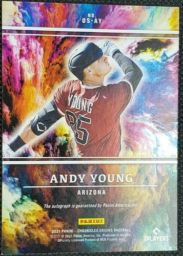 ANDY YOUNG 2021 Panini Chronicles Origins RC GOLD INK INSCRIPTION AUTO SP #1/1