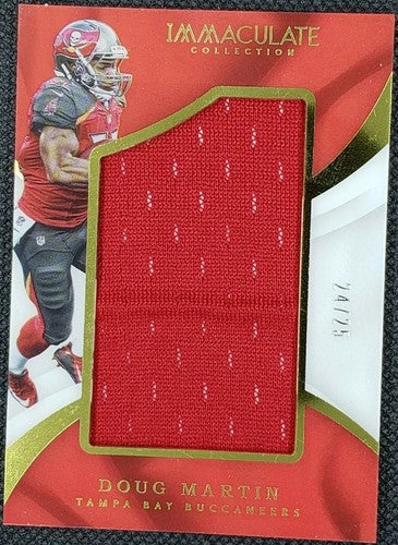 DOUG MARTIN 2017 Panini Immaculate Collection JUMBO JERSEY SP #24/25 Buccaneers