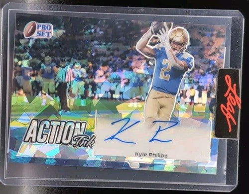 KYLE PHILIPS 2022 Leaf Pro Set RC AUTO PROOF Silver Cracked Ice SP 1/1 of Titans