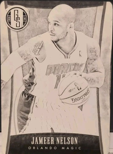 JAMEER NELSON 2013-14 Panini Gold Standard PRINTING PLATE SP #1/1 Magic Nuggets