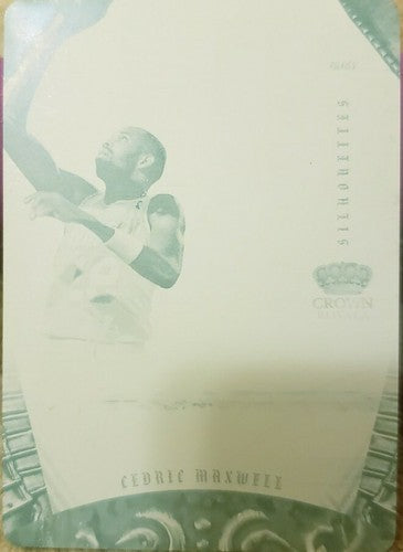 CEDRIC MAXWELL 2012-13 Panini Preferred PRINTING PLATE #1/1 of 1 Celtics Rockets