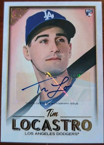 TIM LOCASTRO 2018 Topps Gallery Prospect RC AUTO SP Dodgers Mets Yankees Padres