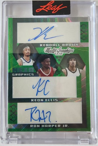 Johnny JUZANG Kendall BROWN Keon ELLIS HARPER 2022-23 Multigraphics Hexa- 6 AUTO