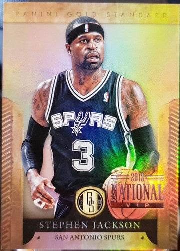 STEPHEN JACKSON 2012-13 Panini Gold Standard 2013 National VIP /5 Spurs Warriors