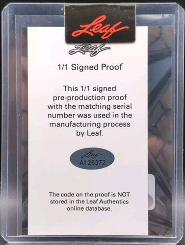 AMINU MOHAMMED 2022-23 Leaf Exotic RC AUTO PROOF Clear Turtle SP #1/1 Georgetown