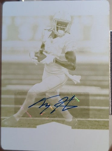 T. Y. HILTON 2017 Panini Plates & Patches AUTO PRINTING PLATE #1/1 Colts TY 2018