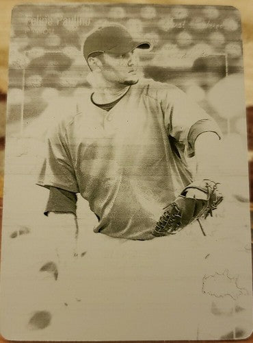 FELIPE PAULINO 2007 Rookie Black PRINTING Press PLATE #1/1 of 1 Houston Astros