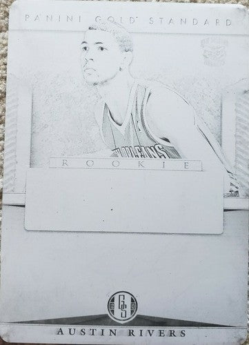 AUSTIN RIVERS 2012-13 National Treasures PRINTING PLATE #1/1 of 1 Gold Standard