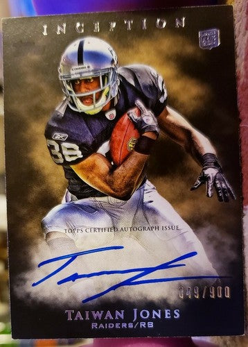 TAIWAN JONES 2011 Topps Inception Rookie AUTO Autograph SP #/900 Oakland Raiders