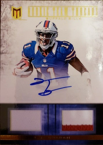 T.J. GRAHAM 2012 Momentum Rookie Dual AUTO Autograph Jersey PATCH SP #/15 Bills