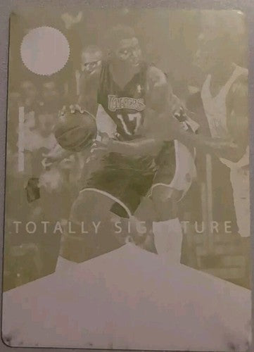 ANDREW BYNUM 2012-13 Totally Certified Silver Signatures PRINTING PLATE SP #1/1