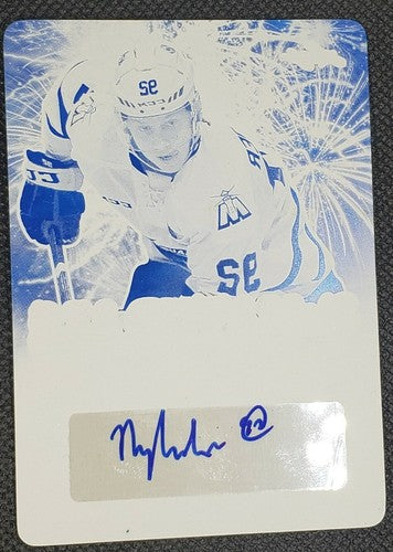 ALEXANDER NYLANDER 2015-16 Leaf Metal AUTO PRINTING PLATE #1/1 Blackhawks One of