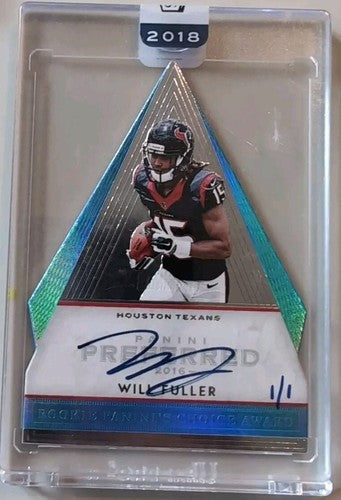 WILL FULLER V 2018 Panini Honors Recollection 2016 Preferred RC AUTO #1/1 Texans