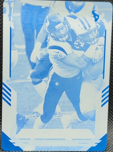 ZACH CUNNINGHAM 2021 Panini Score PRINTING PLATE SP #1/1 Texans Titans One of