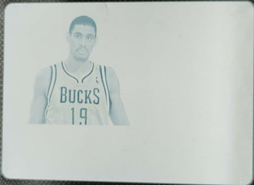 GUSTAVO AYON 2012-13 Panini National Treasures LOGOMAN PRINTING PLATE #1/1 Bucks