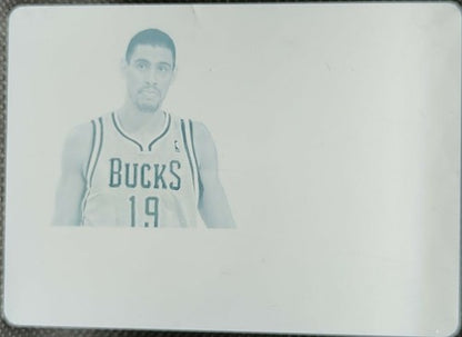 GUSTAVO AYON 2012-13 Panini National Treasures LOGOMAN PRINTING PLATE #1/1 Bucks
