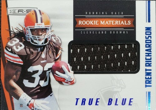 ð TRENT RICHARDSON 2012 Panini Rookies & Stars True Blue JUMBO JERSEY Relic SP