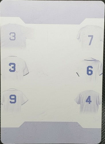 Babe RUTH Mickey MANTLE Ted WILLIAMS Stan MUSIAL MIZE SNIDER PRINTING PLATE #1/1
