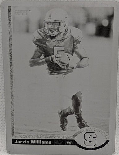JARVIS WILLIAMS 2011 Upper Deck 20th Anniversary RC PRINTING PLATE #1/1 NC State