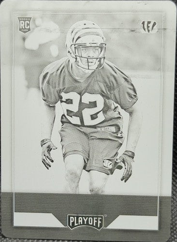 WILLIAM JACKSON III 2016 Panini Playoff RC PRINTING PLATE SP #1/1 Bengals One of