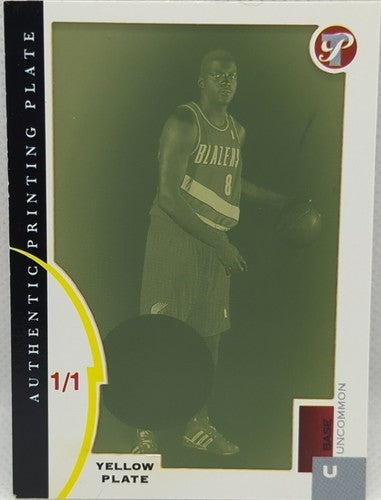 MARTELL WEBSTER 2005-06 Topps Pristine RC PRINTING PLATE SP 1/1 Trail Blazers of