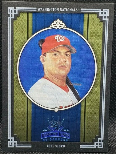 JOSE VIDRO 2005 Donruss Diamond Kings Framed PLATINUM Parallel SP #1/1 Nationals