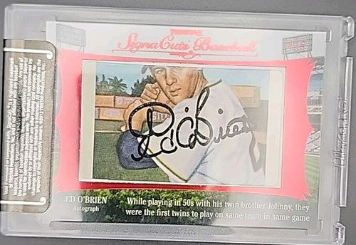 JOHNNY / ED O'BRIEN 2012 Tristar SignaCuts DUAL AUTO RED #4/5 Pittsburgh Pirates