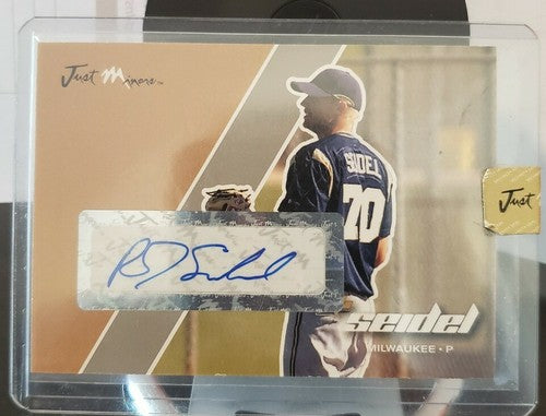 R.J. SEIDEL 2008 Just Minors Rookie AUTO Autograph Glossy SP #1/1 of 1 Brewers