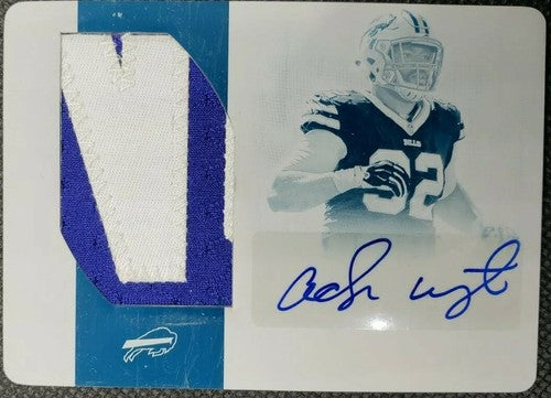 ADOLPHUS WASHINGTON 2016 National Treasures AUTO Letter PATCH PRINTING PLATE 1/1