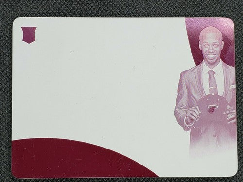 SHABAZZ NAPIER 2014-15 Panini Immaculate Cap Tag RC PRINTING PLATE SP #1/1 Heat