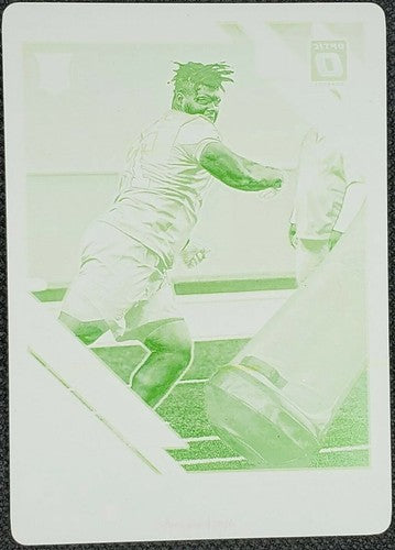 TRYSTEN HILL 2019 Panini Donruss Optic Rookies RC PRINTING PLATE SP #1/1 Cowboys