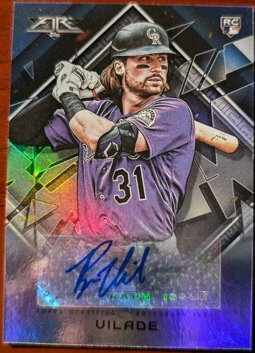 RYAN VILADE 2022 Topps Fire RC Signature AUTO Colorado Rockies Pirates Tigers RV