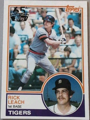 RICK LEACH 2016 Topps 65th Anniversary 1983 Buyback BLACK Stamped SP Tigers #147