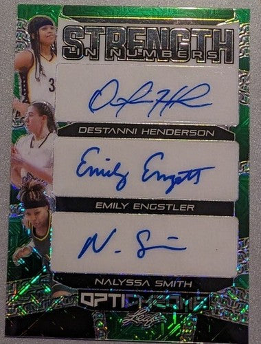 Emily ENGSTLER Nalyssa SMITH Destanni HENDERSON 2022-23 Leaf Optichrome AUTO 1/3