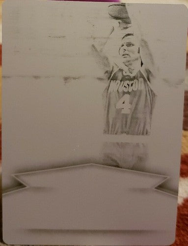 RICK BARRY 2013-14 Panini Preferred Signatures PRINTING PLATE #1/1 Rockets Nets