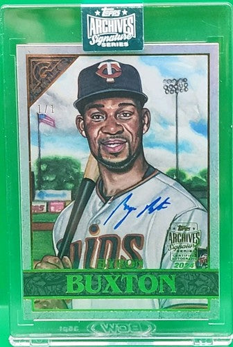 BYRON BUXTON 2024 Topps Archives Signature Series 2020 Gallery AUTO SP 1/1 Twins