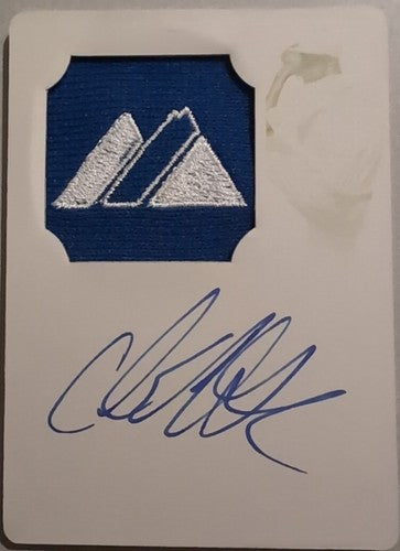 CARL EDWARDS JR 2016 National Treasures AUTO LOGO PATCH PRINTING PLATE #1/1 Cubs