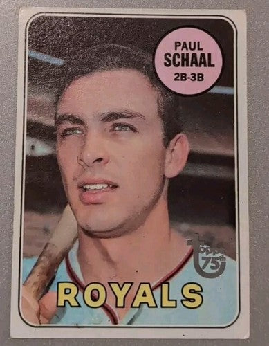 PAUL SCHAAL 2014 Topps 75th Anniversary Silver Stamped BuyBacks 1969 #352 Royals