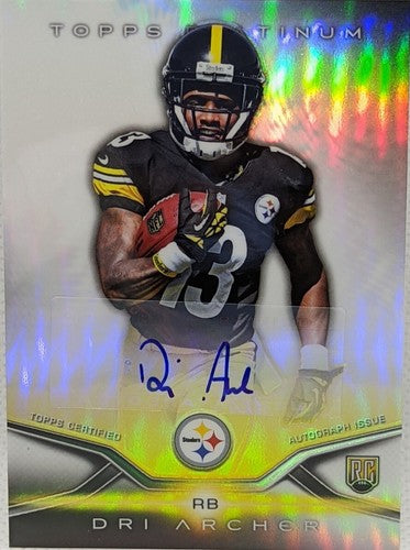 DRI ARCHER 2014 Topps Platinum Rookie RC AUTO Pittsburgh Steelers Jets Bills #51