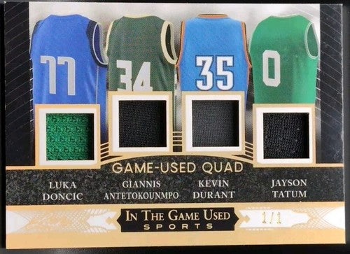 Luka DONCIC TATUM Kevin DURANT ANTETOKOUNMPO 2024 Game Used JERSEY PATCH SP #1/1