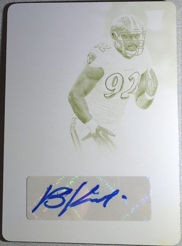 BRONSON KAUFUSI 2016 Panini Contenders RC AUTO PRINTING PLATE SP 1/1 Ravens Jets