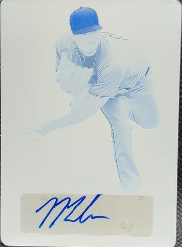 JORDAN BALAZOVIC 2019 Leaf Valiant RC AUTO PRINTING PLATE SP #1/1 Twins One of