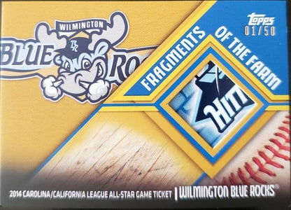 2015 Topps Pro Debut Wilmington BLUE ROCKS All-Star Ticket Stub GOLD 1/50 Royals