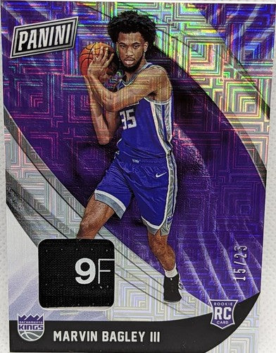 MARVIN BAGLEY III 2018 Panini Black Friday RC HAT LAUNDRY TAG LOGO PATCH /25 Cap